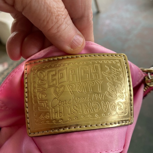 Coach Pink and Red Graffiti Clutch or WRISTLET - Picture 6 of 7